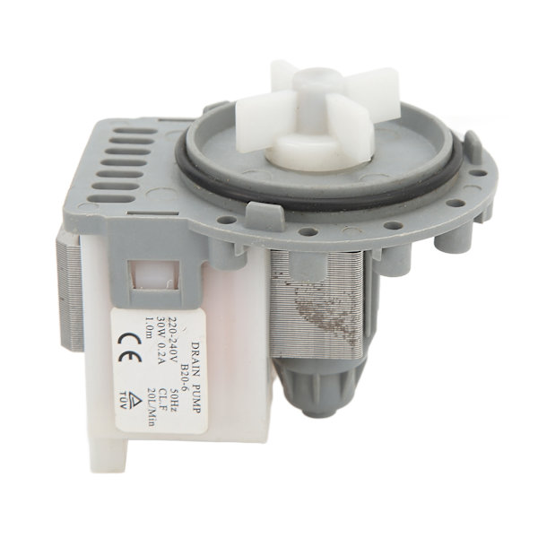 Vaskemaskine afløbspumpe 30W 20L pr. minut Høj effektivitet Vaskemaskine afløbspumpe AC220‑240V