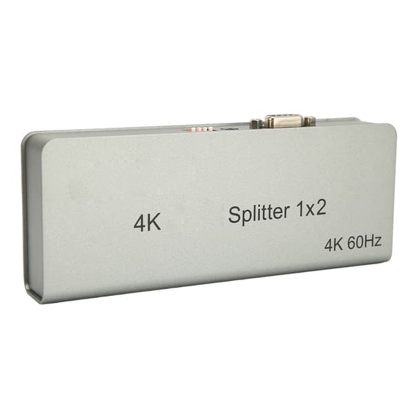 HD Multimedia Interface Splitter 4K 1 in 2 ut Ljudvideo Duplikator för Xbox för PS4 HDTV 100‑240V EU-kontakt