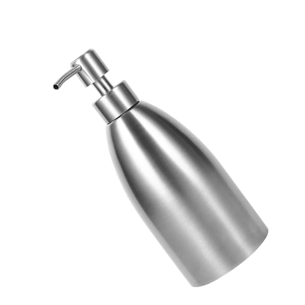 500 ml sæbedispenser i rustfrit stål, køkkenvaskarmatur, badeværelse, shampooæske, sæbebeholder