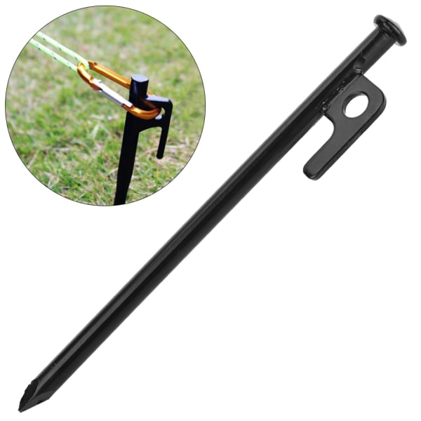 4 STK Stål Udendørs Rejse Camping Strand Telt Pløkker Pin Stakes Ground Nail (20cm)