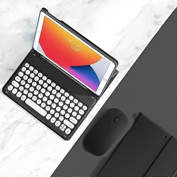 Tastatur Etui til Samsung Galaxy Tab S8/S7 11\" med Mus (Sort)