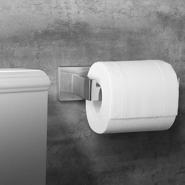 Væghængt stativ i rustfrit stål toiletpapirholder badeværelsesvævshylde