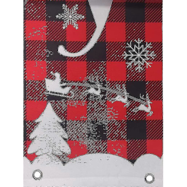 God Jul Dør Veranda Skilt Hengende Banner Flagg For Hjemmevegg Innendørs Utendørs Dekorasjoner