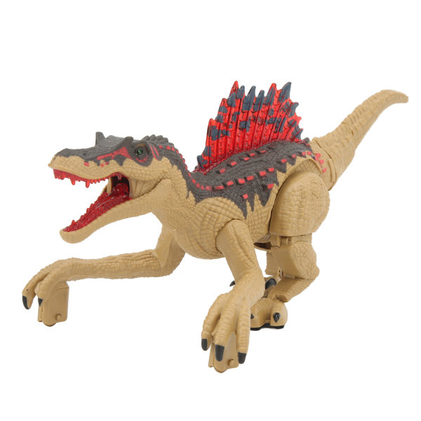 Kaukosäädin Dinosaur Lelu Realistic 2.4G Sähköinen kaukosäätimen simulointi Spinosaurus mallilelu lapsille Pojat Tytöt Khaki Dual Battery