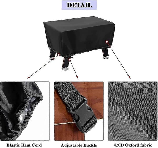 Foosball Cover - Waterproof Foosball Table Cover for Adults, Dustproof Rectangular Soccer Table Cover, Black-Yvan