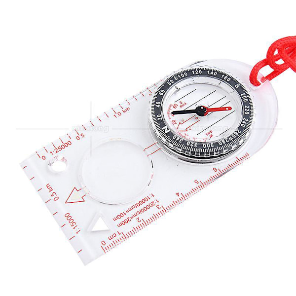 Outdoor Magnifying Glass Compass with Hanging Rope