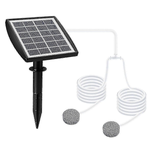 Solcelledrevet iltpumpe, Solcelle iltpumpe, Solcelle vandluftpumpe, Solcelledrevet iltberiger til havedam, 2 tilstande solcelledrevet luftpumpe iltberiger