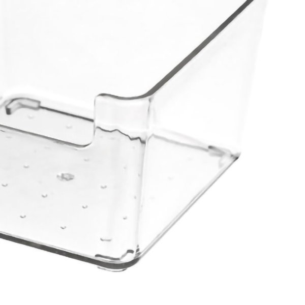 Låda Förvaringsbrickor Slitstark Transparent plast Låda Förvaringslåda för kök Liten fyrkantig låda