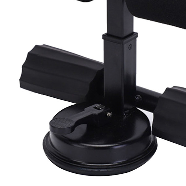 Sit Up Device Ergonomisk design Stort stöd för magträningsenhet med sugkopp Svart