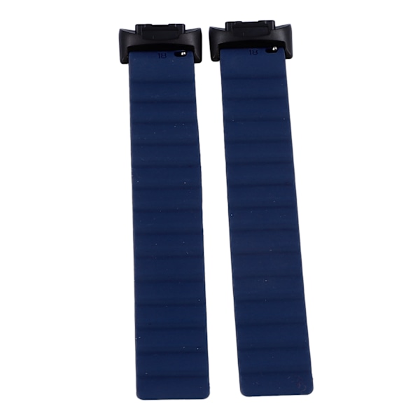 2 st armband i silikon med stark magnetisk knäppning, ersättningsarmband för Fitbit Charge 6/5, mörkblå
