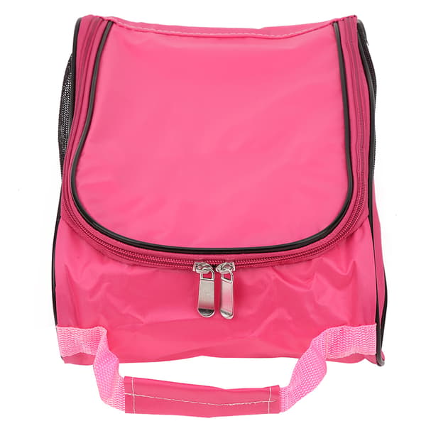 Nylon Golfskobag Rosa Bärbar Andningsbar Stor Kapacitet Skoförvaring Organizer
