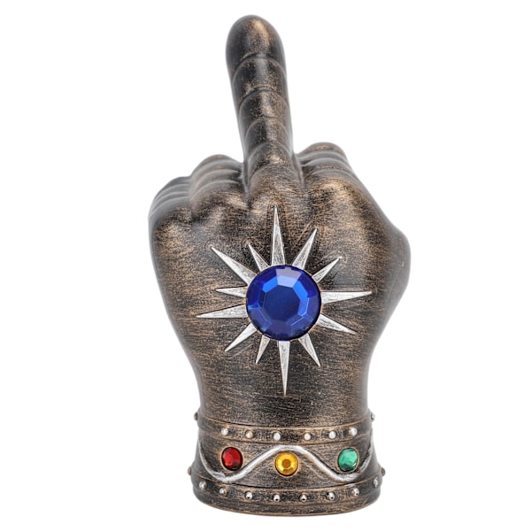 Fist Öppnare Cool Middle Finger Form Bärbar Fist Ölflaska Öppnare för Män Make Pappa Morfar Pojkvän Guld