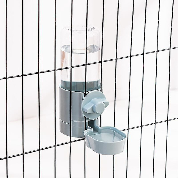 Automatisk Vanddispenser til Små Dyr - Marsvin, Hamster, Kanin - 500ml (17oz) - Blå
