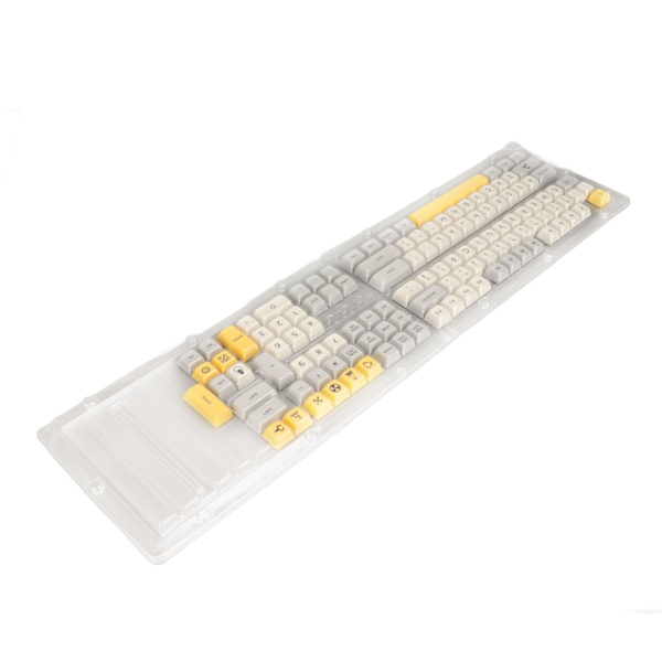 PBT-taster med tungt industrielt tema, engelsk, 121 taster, XDA-høyde, sublimering, ugjennomsiktig, DIY-taster for mekanisk tastatur