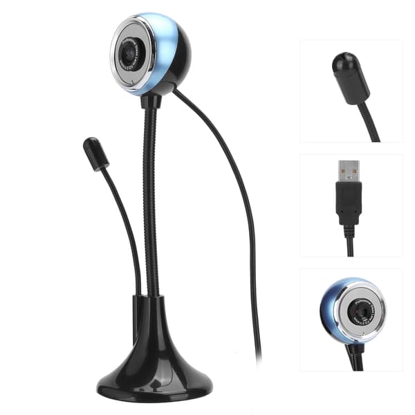 Høydefinisjons Mini Webkamera USB Roterbart Mikro Webkamera for PC Laptop Datatilbehør