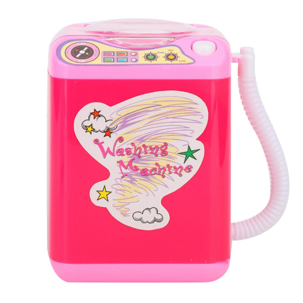 Minisimuleringstvättmaskin elektrisk sminkborstetvättmaskin (rosaröd)