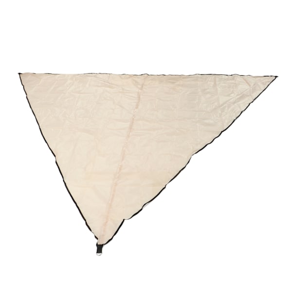 Canopy Canvas Rustfrit Stål 4x4x4m Trekant Baldakin med 3 Reb for Gårdsplads Græsplæne Have Hvid