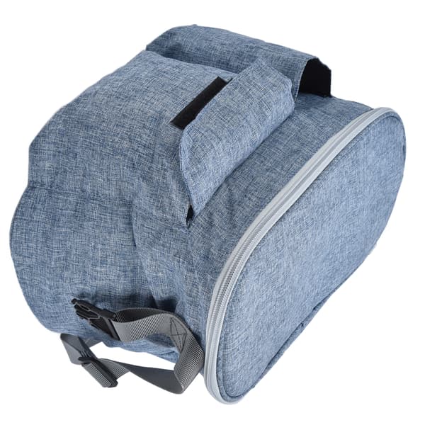 Barnvagn Organizer Väska Vattentät Universal Passform Organizer med Mugghållare för Barnvagn Denimblå