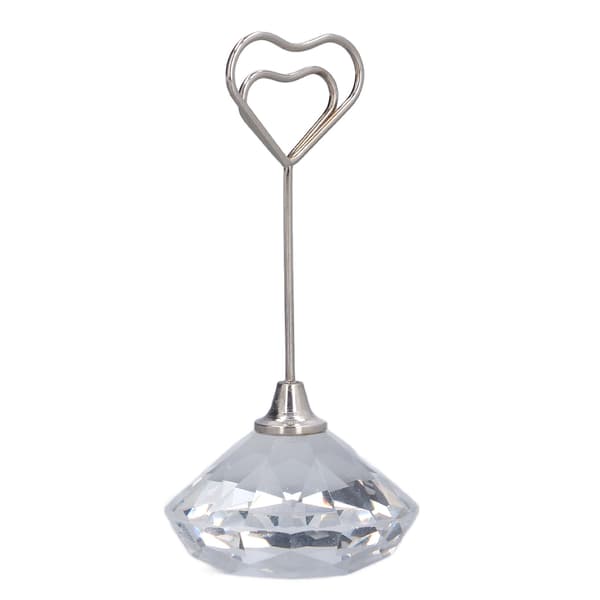Bordnummerholder Hjerteformet Stabil Premium Metall Solid Slitesterk Mye Brukt Plasskortholder 9 cm Hjerteformet