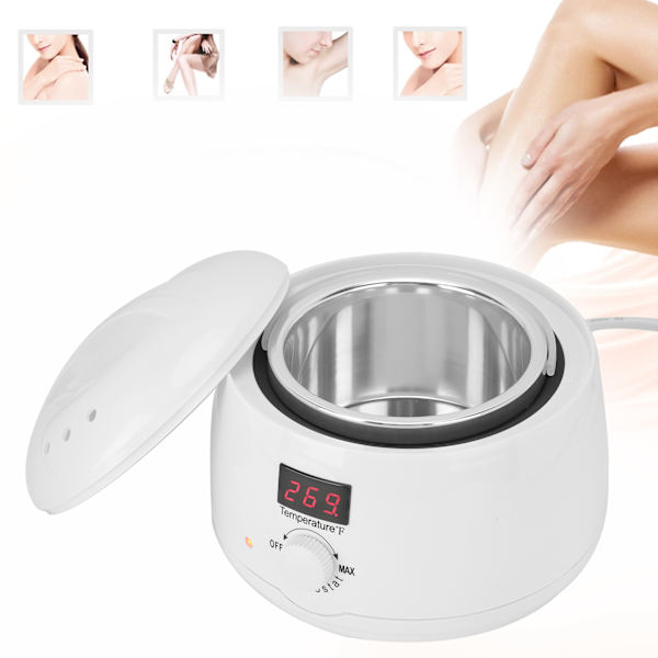 100W Ammattimainen Mini Sähkövahanlämmitin Vaha Sulatuskone Karvanpoistoon 500ml EU-pistoke 220V
