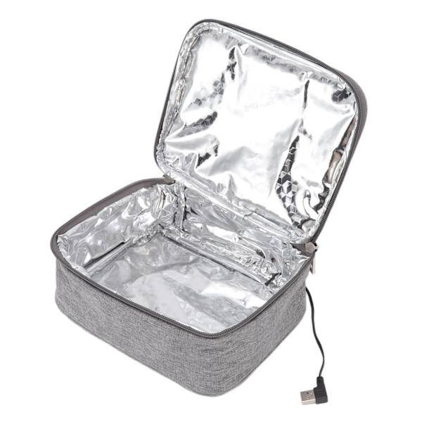 Bärbar ugn USB uppvärmning Lätt att rengöra Oxfordduk Material Uppvärmd Lunchbox för Office Travel Gym