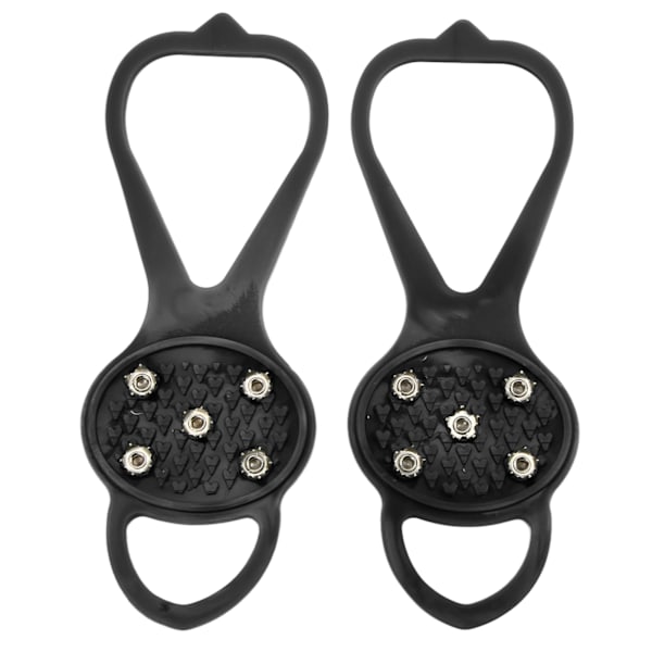 1 par/sæt Anti Skid 5 tænder Crampons Stærk greb Holdbar 5 tænder Vinter klatresko CoverSort S (24-34)