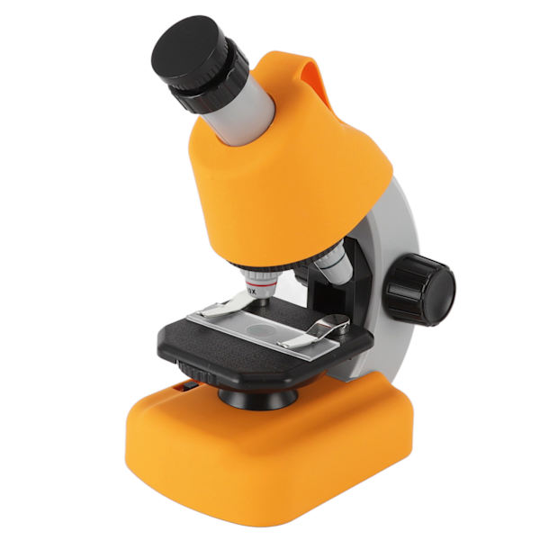Børnemikroskop Kit 1200X Bærbar HD Observation Børnemikroskop Læringsvidenskab Bærbar Mikroskop Legetøj Gul