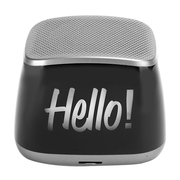 Bluetooth 5.0 -kaiutin, muovikotelo, harmaa, langaton handsfree-työpöydän kaiutinlaatikko, harmaa