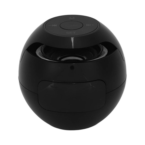 Bluetooth herätyskellokaiutin Värikäs Mini Kannettava Kotitalouksien Langaton FM-radio Ääni-ilmoituksilla Musta