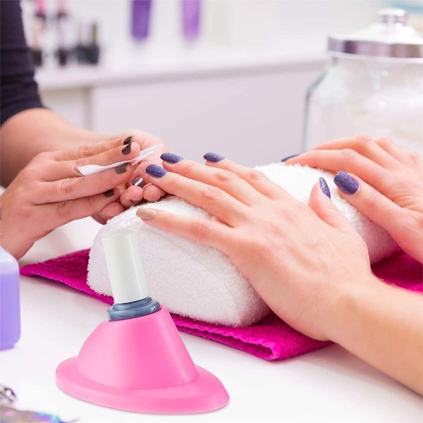 8 st nagellacksflaskhållare i gummi, dropphållare för nagellack, organiseringsverktyg för manikyr, för hem och skönhetssalong