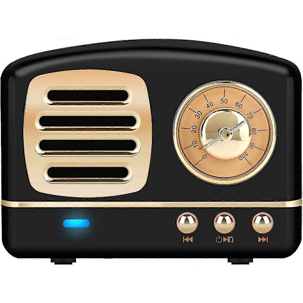 Trådlösa retro stereohögtalare, portabla bluetooth-högtalare i gammal stil med kraftfullt ljud, samtalssvar, stöd för TF-kort, små utomhushögtalare för kök