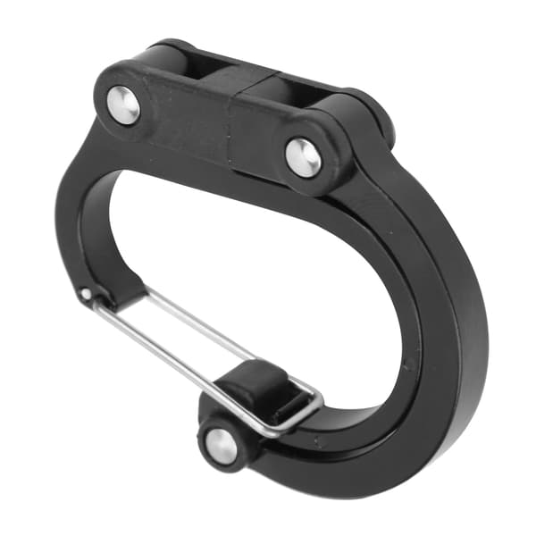 Utomhus Aluminiumlegering Karbinhake Clip och Krok Mini för Resor/Bagage/Små Väskor Svart