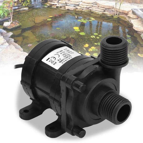 DC 24V 750L/H Borstlös Mini Vattenpump, Ultratyst