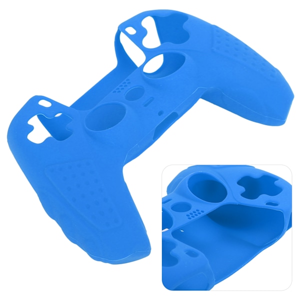 Mad og drikkevarer Grade NonSlip Silikone Spilkonsol Beskyttelse Gamepad Håndtag Greb til PS5 Joystick(Blå )