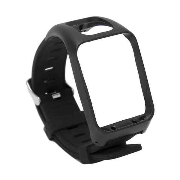 Klockarmband Silikon Justerbart Vattentätt Klockbytesarmband för Tom Runner 3 Svart