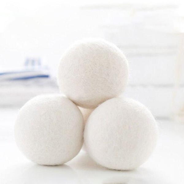 Uudelleenkäytettävät villakuivauspallot - Luonnollinen pyykinhuuhteluaine (6 kpl)