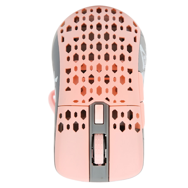 Mus med justerbar DPI-hastighed RGB-baggrundsbelysning ergonomisk bikube-skal letvægts gaming-mus pink