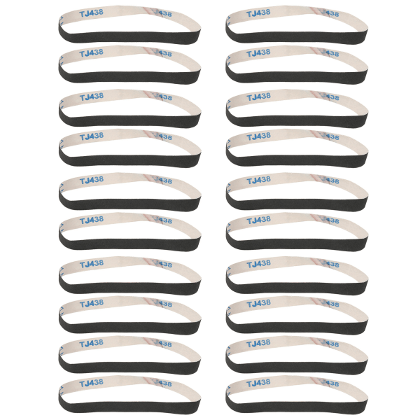 20 stk slipebånd slipende sandpapirruller mental sliping polering avgrading verktøy 600 #