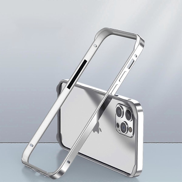 Metall Bumper Ramme Deksel for iPhone 15 Pro Max/Ultra - Aluminium Ramme, Slank, Hardt Deksel lilla