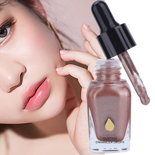 Glansfull flytende highlighter ansikt leppe øye lysende illuminerende vanntett concealer 06#