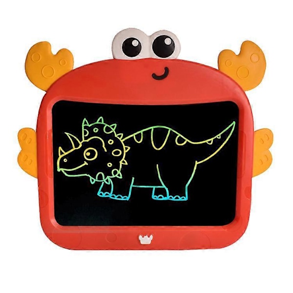 2 stk. Dinosaurer og Små Krabber Leke for 2 3 4 5+ År Gamle Gutter Jenter LCD Magisk Tavle Barnetavle Tegnebrett 9 tommer Leke Pedagogisk Ga