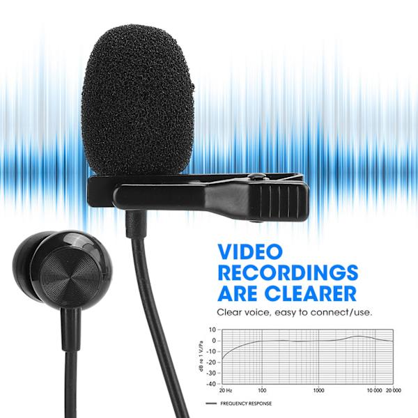 Minimikrofonin solmiopidike Taskupuhelimen tallennus Karaoke Matkapuhelin Pieni Mikrofoni
