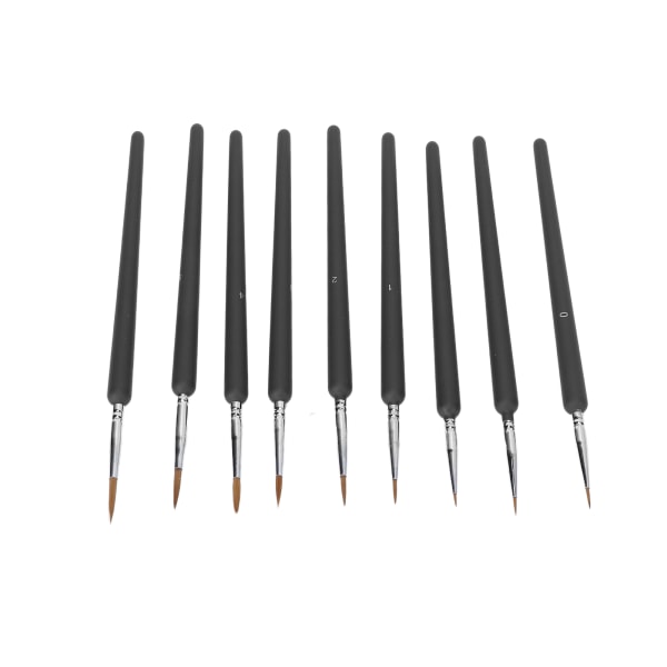 9kpl Nail Art Brush Set Liner Raivaussiveltimet Tiedot Maalaussivellin kynsihoitolaan Koti Tee-se-itse