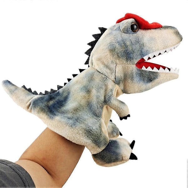Dinosaurie Handdocka 30 cm Tyrannosaurus Plyschleksak Mjukt Gosedjur Docka För Barn Sagoberättande Rollspel Zekai Drake