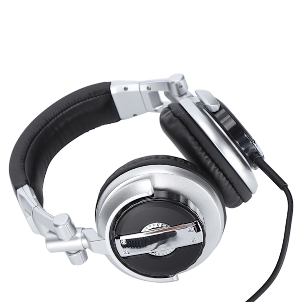 SENICC Headset HeadMounted Hifi roterande hopfällbara Studio Monitor-hörlurar för VR-rum inspelning spel (Silver )