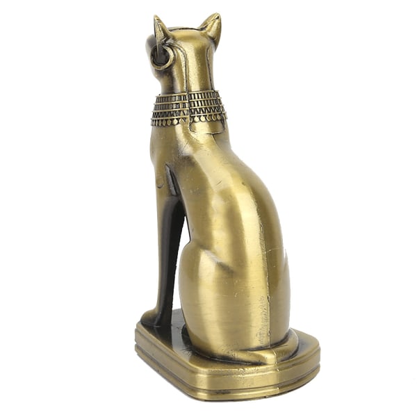 Metal Old Egyptian Cat Statue Figure Model Boligindretning Ornamenter Desktop Decor