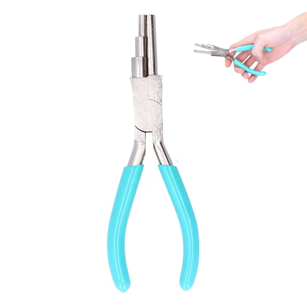 Viklepenger 3-seksjoner Rund Nese Karbonstål Wire Coilling Forming Tool Tilbehør