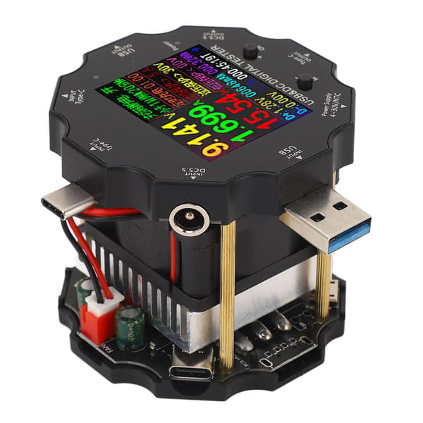 USB-tester 65W Bluetooth digital spenning strøm effekt motstand kapasitet USB strømmåler 3.6‑32V