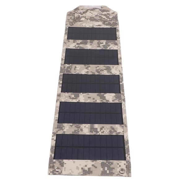 10W Bærbar Solpanel Oplader 5V 2A Foldbar Soloplader IP67 Vandtæt til Smartphones Tablets Power Banks Camouflage