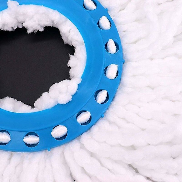 Mikrokuituiset moppipäät, pyöreät vaihtomoppipäät 360 asteen pyörivät moppipäät lattianpesuun 4 kpl (halkaisija 16 cm)